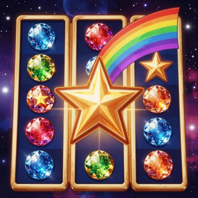 Starburst Slot NetEnt mit bunten Edelsteinen im Weltraum