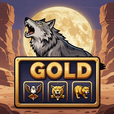Wolf Gold Slot Pragmatic Play mit Wolf und goldenem Mond