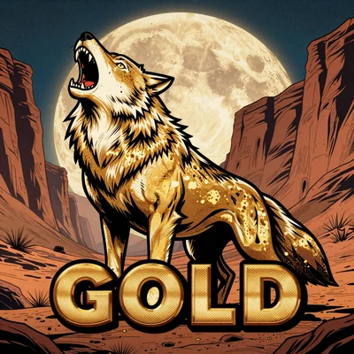 Wolf Gold Slot von Pragmatic Play mit Wolf und goldenem Mond